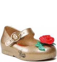 Półbuty wsuwane Melissa złote dziecięce 
