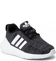 Półbuty sznurowane adidas czarne dziecięce 