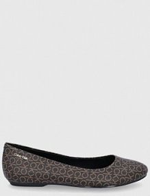 Baleriny Calvin Klein  brązowe dziecięce  HW0HW00624